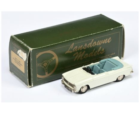 Lansdowne LDM13 1963 Hillman Super Minx Convertible - white, light blue interior - Mint in Good box with inner packing.