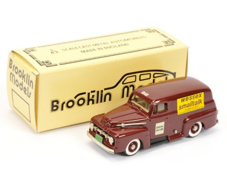 Brooklin Models 1/43 scale No.42 1952 Ford F1 Panel special delivery van - Mint in Near to Mint box.