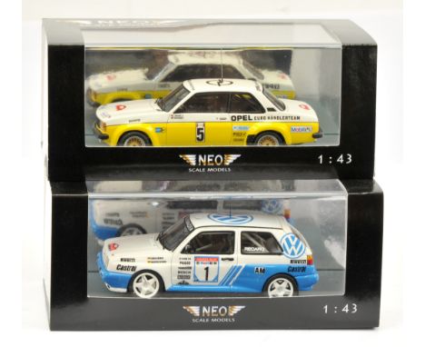 Neo pair of (1/43rd scale)&nbsp; models to include VW Rallye Golf G60 E. Weber M. Hiemer - German Rally Champions 1991 plus o