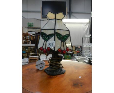 A Tiffany style table lamp