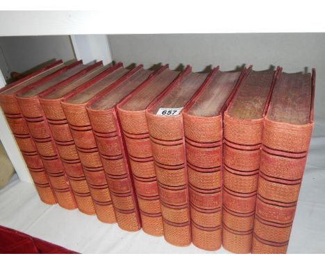 10 volumes of The Illustrated Chambers Encyclopedia