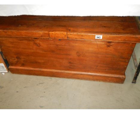A Victorian pine tool chest
