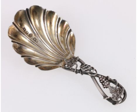 Victorian silver George Unite caddy spoon, Birmingham 1857, 9.5cm