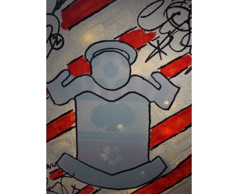 Wayne Bridge, Jason Dodds and Nicky Banger - Southampton Football Club 'The Saints' - This canvas has been created by Barry f