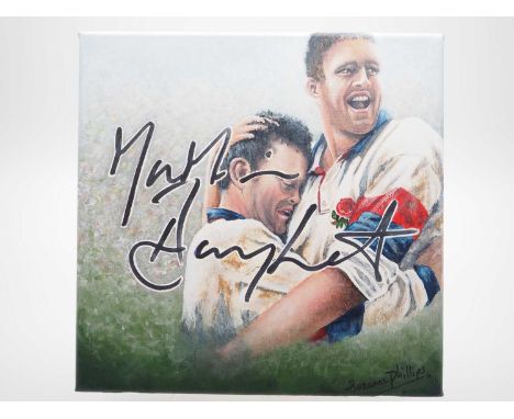 Martin Bayfield with artwork added by Suzanne Phillips - A great piece of imagery of ex rugby international Martin Bayfield -