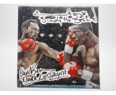 Chris Eubank and Nigel Benn - Image by Dhanraz Ramdharry taken from one of their epic fights from their rivalry which is ongo