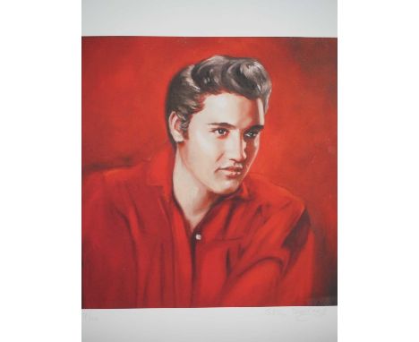 Dhanraz Ramdharry 'ELVIS PRESLEY' - 7/100 signed and hand numbered limited edition print from original art - PROVENANCE: Dona