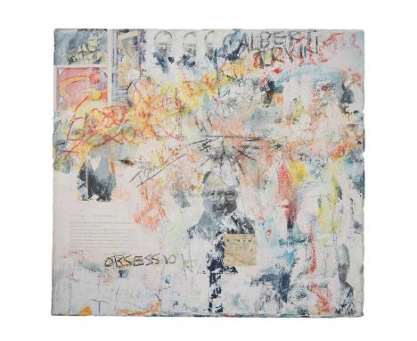 Neville Cooper 'OBSESSION' - acrylic/mixed media on canvas - signed to rear - 26" x 24" - PROVENANCE: Donated to and sold on 