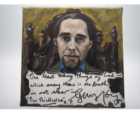 Guy Henry - Harry Potter with artwork added by Ruby Ramdharry an A-Level art student of Guy Henry in his role as Pius Thickne