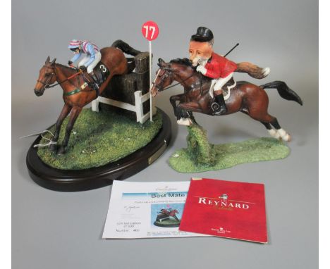 Country Artists limited edition no. 469/500 'Best Mate' ceramic figurine of the Irish bred steeplechaser and Cheltenham Gold 