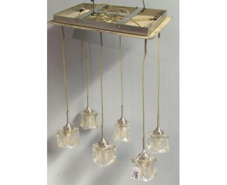 Modern ice cube design six section ceiling light fitting.(B.P. 21% + VAT) 
