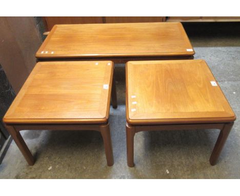 Pair of Nathan teak lamp tables, together with a matching coffee table. (3)(B.P. 21% + VAT) 