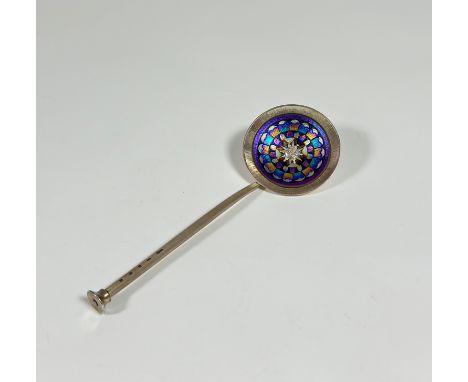 James Brent Ward (Scottish, contemporary), a silver, titanium and refractory metals seal-top spoon, hallmarked for Edinburgh 