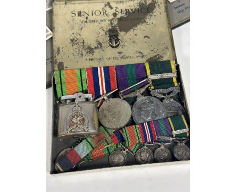 Trans-Jordan Frontier Force: a medal group and original photos comprising Defence Medal, War Medal, General Service Medal 191