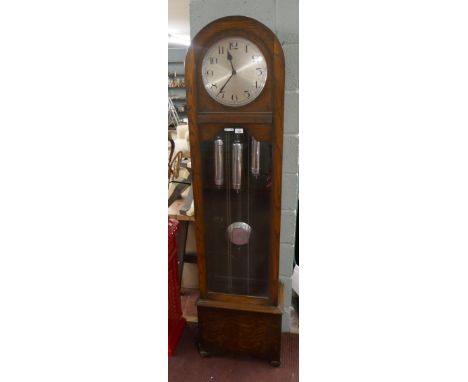 1920s Art Deco longcase clock with Westminter chimes 