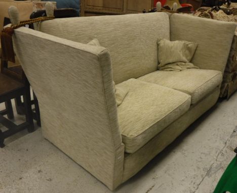 An early to mid 20th Century upholstered Knole style sofa