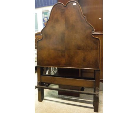 A pair of early 20th Century burr walnut single bedsteads in the early 18th Century manner CONDITION REPORTS Some light surfa
