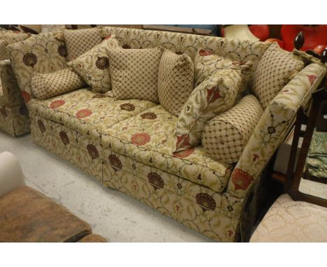 A Brights of Nettlebed "Ashton" drop-arm Knole sofa in Jim Dickens fabric