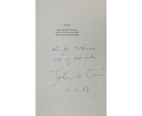 JOHN LE CARRE - five signed first edition books with original dust jackets to include "A Perfect Spy", "The Russia House", "S