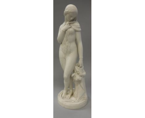 A Victorian Parian ware figure "The Octoroon" after John Bell, Minton, circa 1868 (similar figure illustrated in "The Parian 