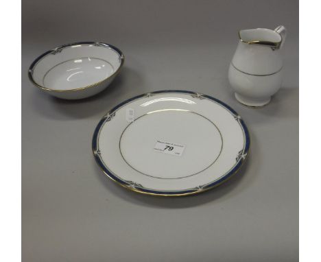 A Noritake impression (P576) twelve place dinner service  CONDITION REPORTS Light surface  scratches, some wear to the gilt o