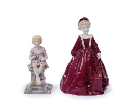 A Royal Worcester figure of 'Sunshine', modelled by F.G. Doughty, no. 3083, 12.5cms high; and a Royal Worcester figure of 'Gr