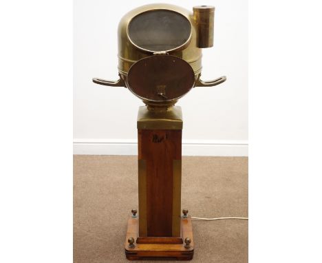 Ship's Binnacle by Henry Browne & Son ltd of Barking and London, with Sestrel Dead Beat compass in gimbal, stamped AFT Type N