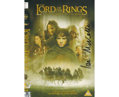 Ian McKellen signed Lord of the Rings DVD sleeve and Lord of the Rings the return of the King unsigned hardback book. Good co