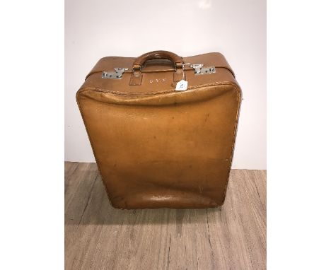 HARRODS VINTAGE LEATHER PORTMANTEAU