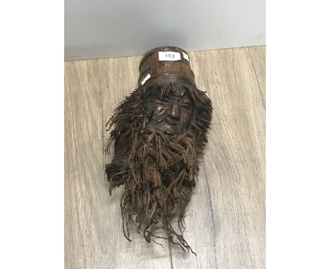 VINTAGE JAPANESE BAMBOO ROOT CARVED HEAD