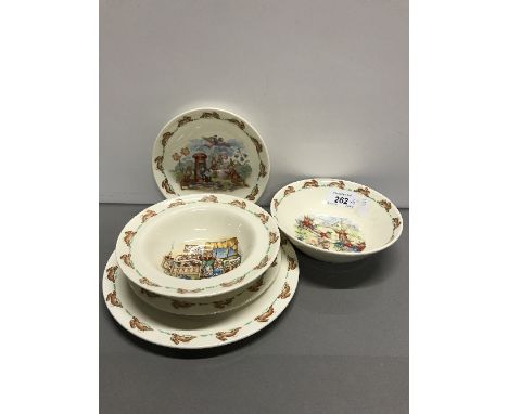 5 X VINTAGE ROYAL DOULTON BUNNYKINS WARE