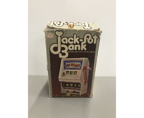 VINTAGE JACK POT BANK IN ORIGINAL BOX