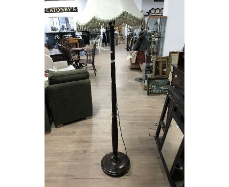 VINTAGE OAK STANDARD LAMP