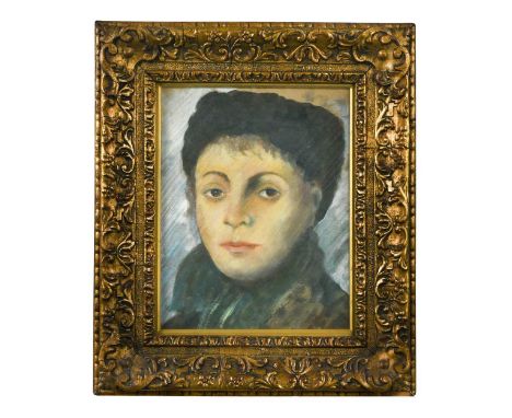In the manner of Edgar Degas, Portrait of a womangouache and pencil28 x 22cm