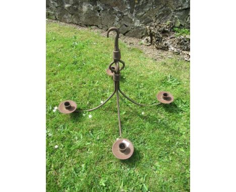 A four branch metal light fitting&nbsp;