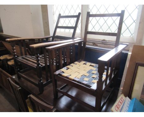 Two vintage steamer chairs