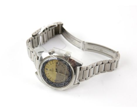 Tissot, A gentleman's stainless steel Navigator Seastar T12 wristwatch, two tone cream and Grey dial, with 24 hour time marke