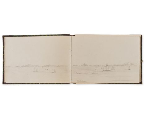 China.- Dods (George, Acting Colonial Surgeon in Hong Kong, 1836-1909) Album of original drawings and watercolours of Macao a