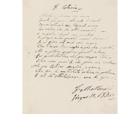 Landon [married name Maclean] (Letitia Elizabeth [pseudonym L. E. L.]), poet and writer, 1802-38) Album of manuscript poetry 