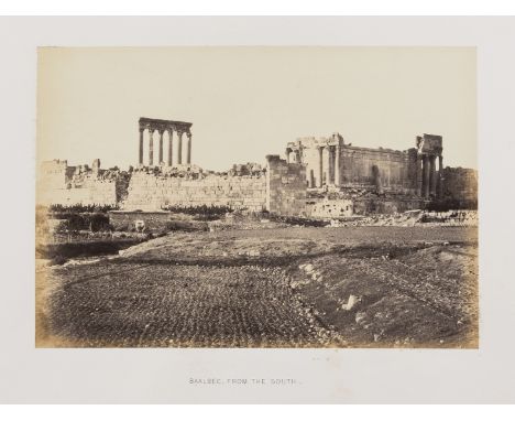 Holy Land.- Frith  (Francis) Sinai and Palestine, 12 original parts, 37 mounted albumen prints including smaller print on tit