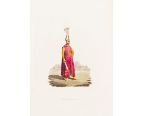 Turkey.- [Dalvimart (Octavien)] The Military Costume of Turkey, first edition, large paper copy, half-title, hand-coloured en