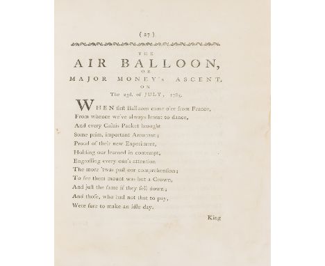 Printing by a Lady.- Townshend (George, first Marquess Townshend, politician and caricaturist, 1724-1807) [Miscellaneous poet