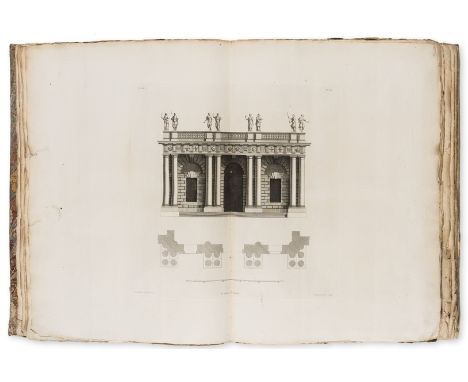 Jones (Inigo) The Designs...consisting of Plans and Elevations for Publick and Private Buildings. Published by William Kent, 