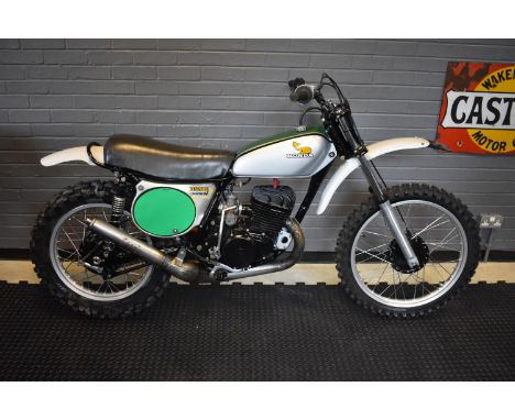 A 1973 Honda CR250M Elsinore, unregistered, silver. Honda?s first two-stroke production motocrosser was announced in October 