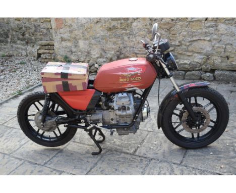 EXTRA LOT:  A 1981 Moto Guzzi V50III project, registration number PCP 414X, frame number 11709, engine number 21474, brown. T