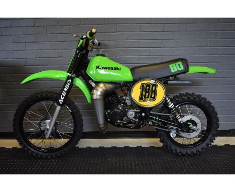 A 1981 Kawasaki KX80, unregistered, frame number KX080D, engine number KX080DE 000399, green. This KX80 comes from a signific