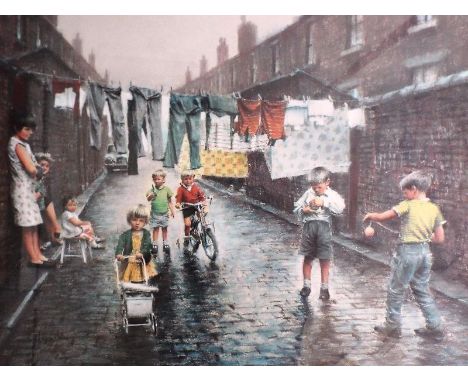 After H Grimshaw - A print entitled The Way We Were, issued in a limited edition of 650 (No 32), signed in pencil to the marg
