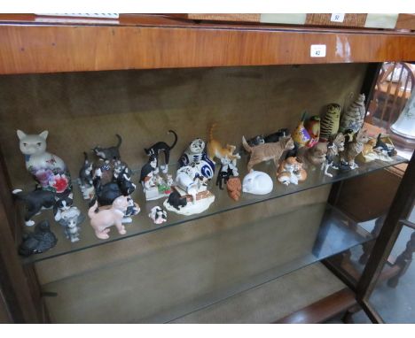 LARGE QUANTITY OF VARIOUS CERAMIC AND OTHER CATS 