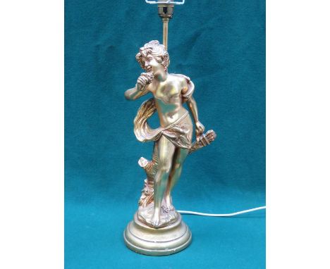 GILT METAL FIGURE FORM TABLE LAMP 