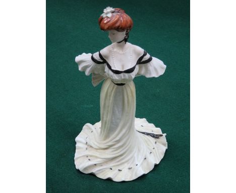 COALPORT GOLDEN AGE CERAMIC FIGURE- ALEXANDRA AT THE BALL 